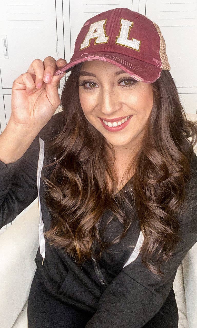 Sugar Stitch - Wholesale Trucker Hat - Women's - State Ideal Chenille Vintage Hat4