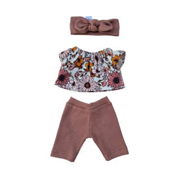 MARIETTE t-shirt + calças + faixa por atacado de Maman Poule et Papa Coq