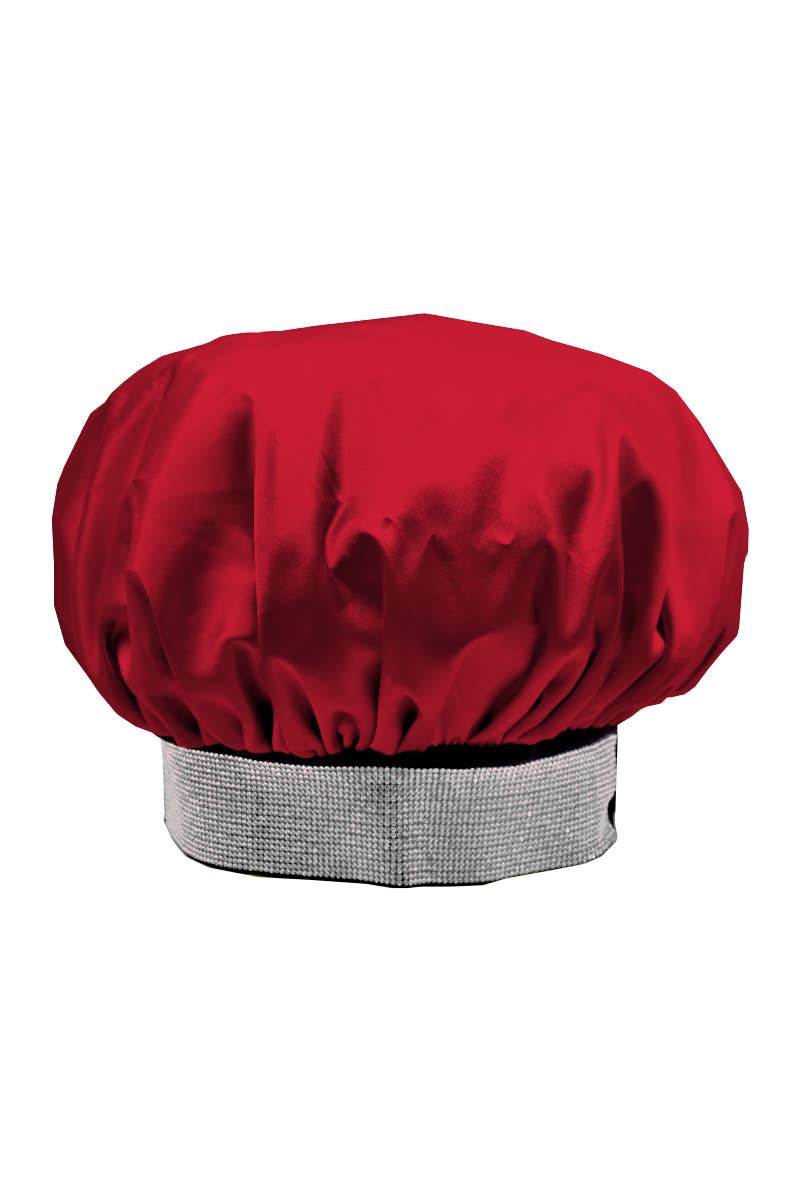 PINEAPPLE Beauty - Wholesale Sleep Cap / Bonnet - Women's - CALA 66051 Jewel Band Silky Satin Hair Bonnet Red - 6 pcs2
