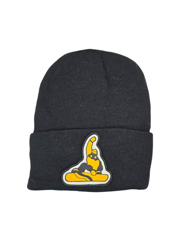 Snowboarder Silhouette Beanie for wholesale by PNW Apparel