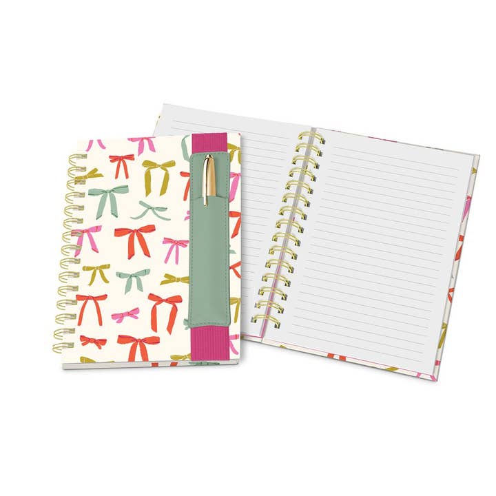 Studio Oh! - Wholesale Notebook - Put a Bow on It Oliver Notebook with Pen Pocket