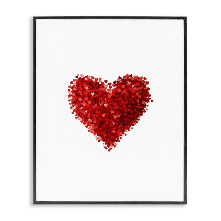 Cluster of Hearts Shape - Framed Wall Art for wholesale by Stupell Industries