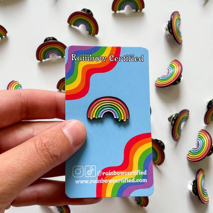Rainbow Certified - Wholesale Lapel Pin/Button - Rainbow LGBTQIA+ PRIDE Enamel Pin