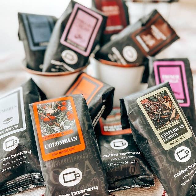 Coffee Beanery - Wholesale Ground Coffee - Butterscotch Toffee Flavored Coffee | 1.75oz Sampler
