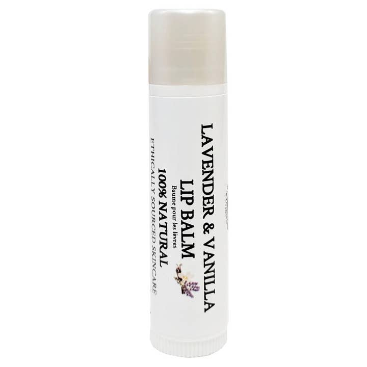 Lip Balm - Organic Lavender & Vanilla for wholesale by Glowing Orchid Organics
