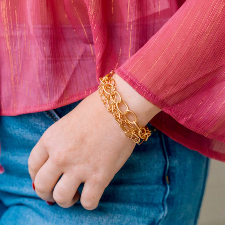 InspireDesigns - Wholesale Link & Chain Bracelet - Champagne Toast3