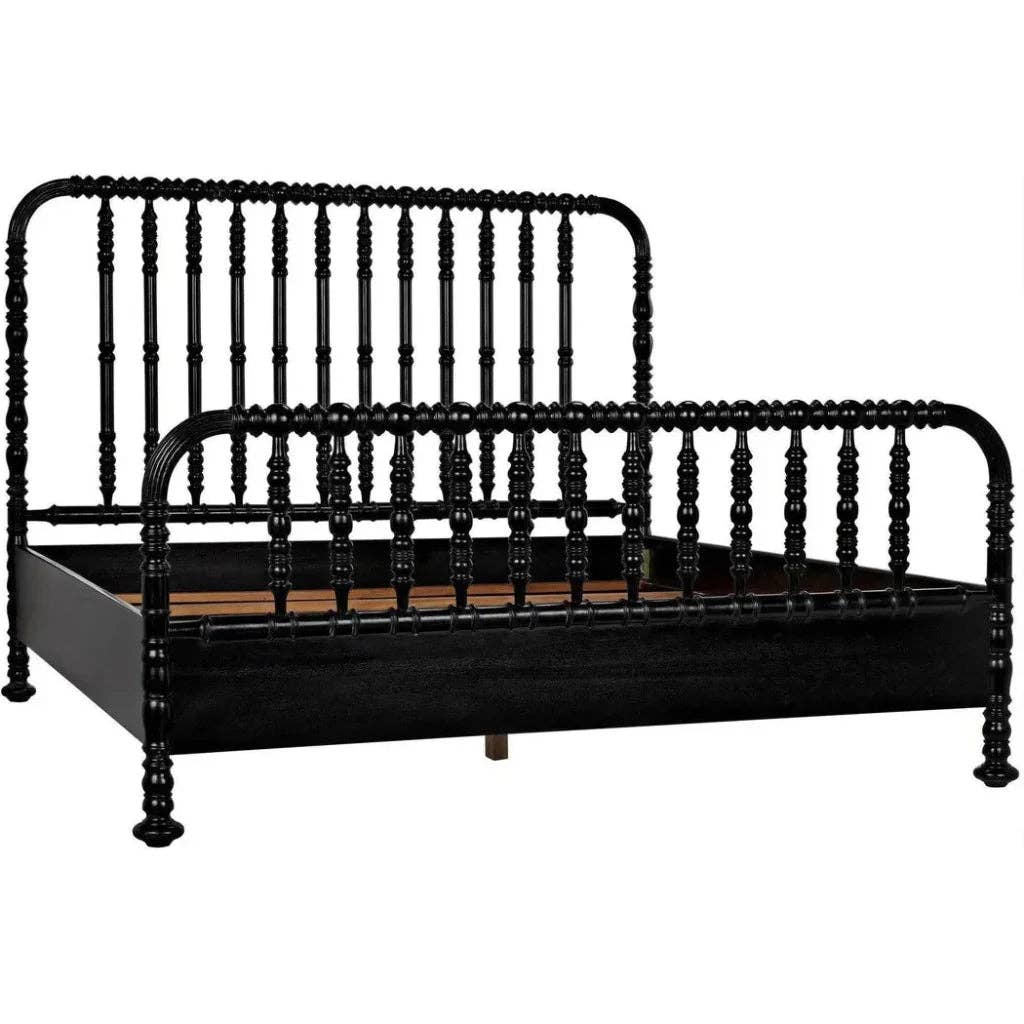 LOOMLAN - Wholesale Bed - Bachelor Black Wooden Bed Frame0