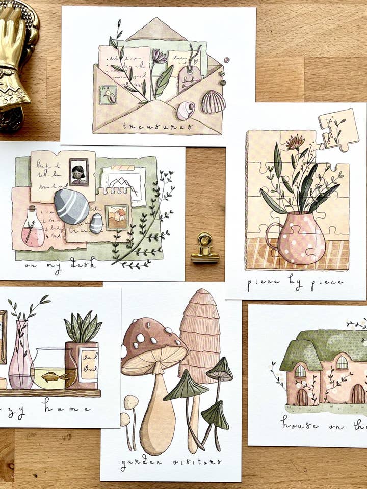 Art print set - At home voor wholesale door Nikki Dotti