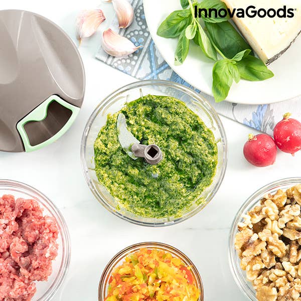 InnovaGoods - Wholesale Kitchen Tool/Gadget - InnovaGoods Spinop Mini Hand Chopper with Rope1
