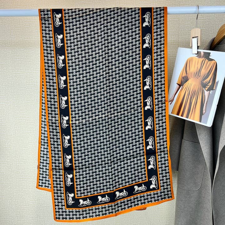 Marayn - Wholesale Scarf - Women's - Mulberry Silk Scarf Floral Elegance for Every Occasion26