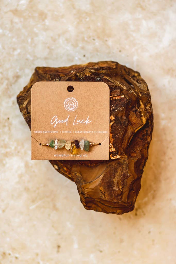 Mindful Living Co. – wholesale Beaded bracelet – Bohemian Intention Chip Bracelet – Crystal Collection3