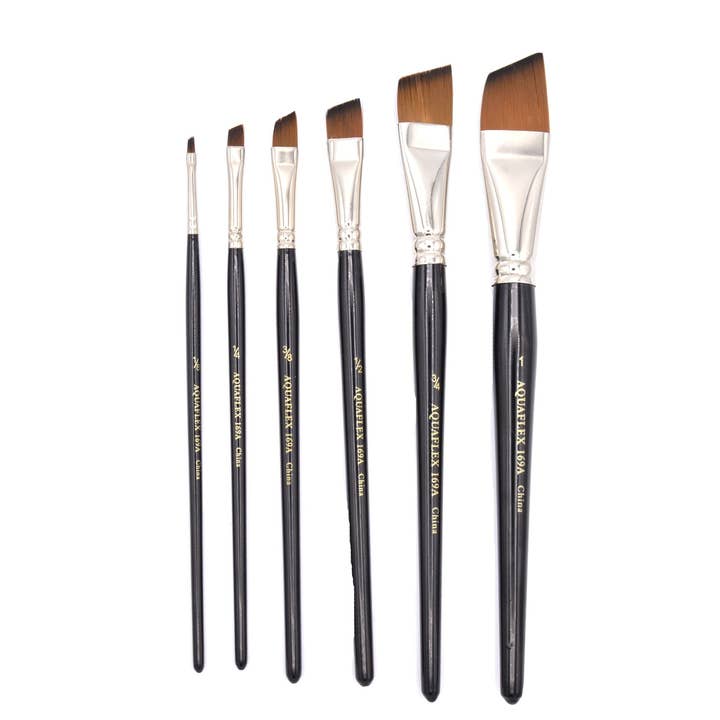 Aquaflex - Brown Synthetic Brush for wholesale by Nobel Arts