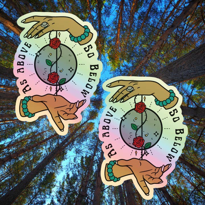 As Above, So Below Sticker for wholesale by Radiant Ginger Designs