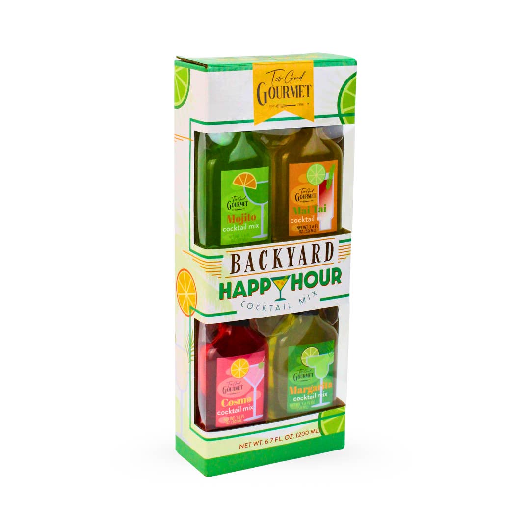 Too Good Gourmet - Wholesale Cocktail Mix/Syrup - Backyard Happy Hour Cocktail Mix Set