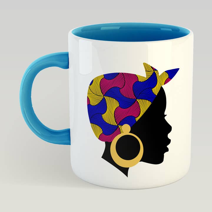 Phenomenal Woman Mug (Swirls) for wholesale by AfroTouch Design