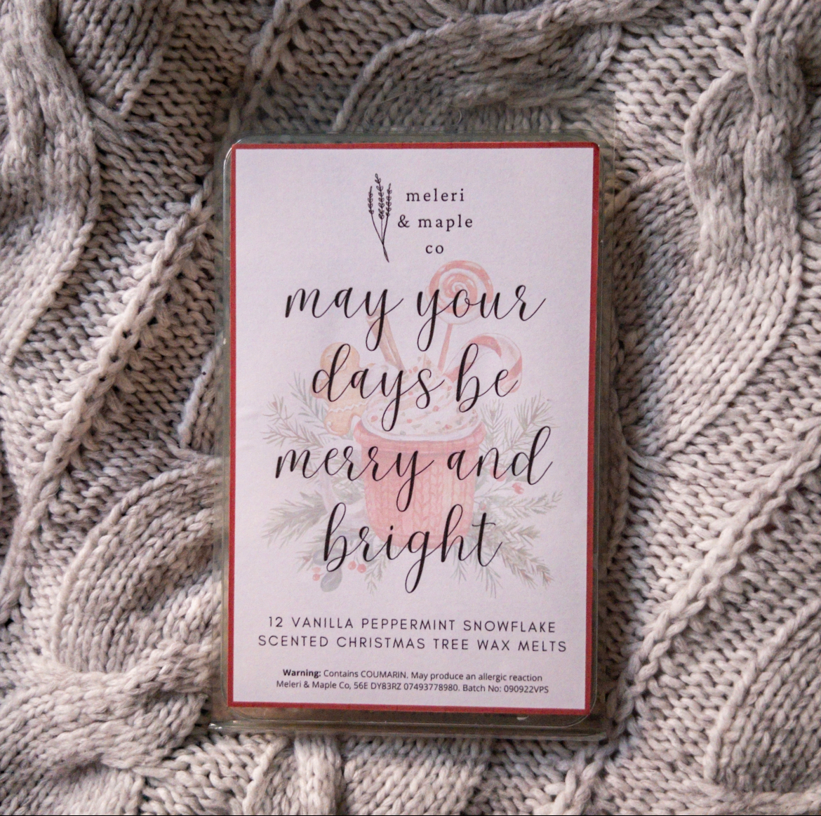 Meleri and Maple Co - Vente Fondants - Fondants de cire en forme d’arbre de Noël - 12 jours de Noël - Cadeaux et Secret Santa5