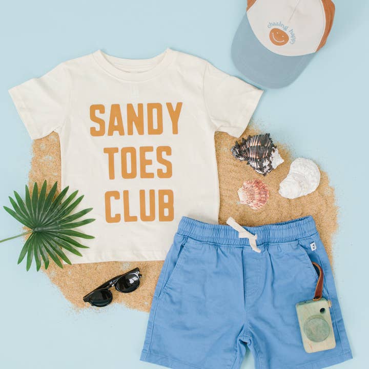 Benny & Ray Apparel - Wholesale Screen Printed T-Shirt - Kids - Sandy Toes Club Toddler and Youth Shirt13