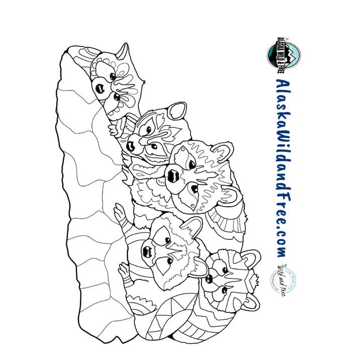 Alaska Wild & Free - Wholesale Coloring Book - Kids & Baby - Baby Animals: An Adventure & Coloring Book3