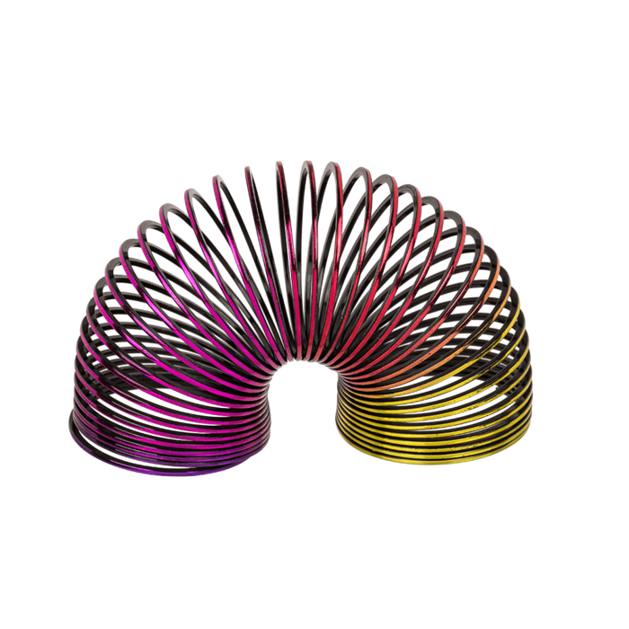 Out of the blue KG - Wholesale Classic Toy - Kids - Plastic Coil, Rainbow,1