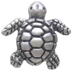 Nina Designs - Wholesale Stud/Post Earrings - Sterling Silver Baby Sea Turtle Post Earrings 10x10mm3