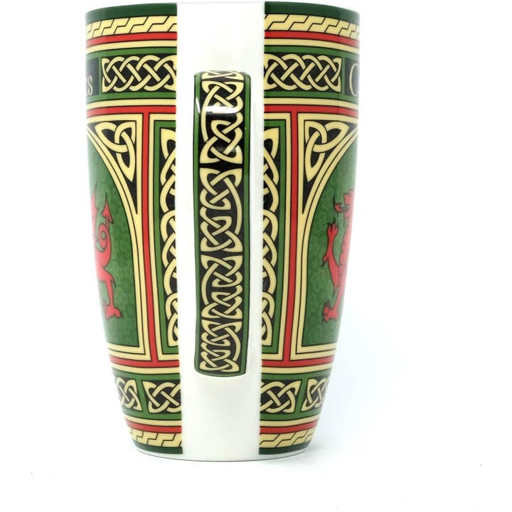 Dublin Gift Company - Wholesale Coffee Mug - Celtic Window Welsh Dragon Mug