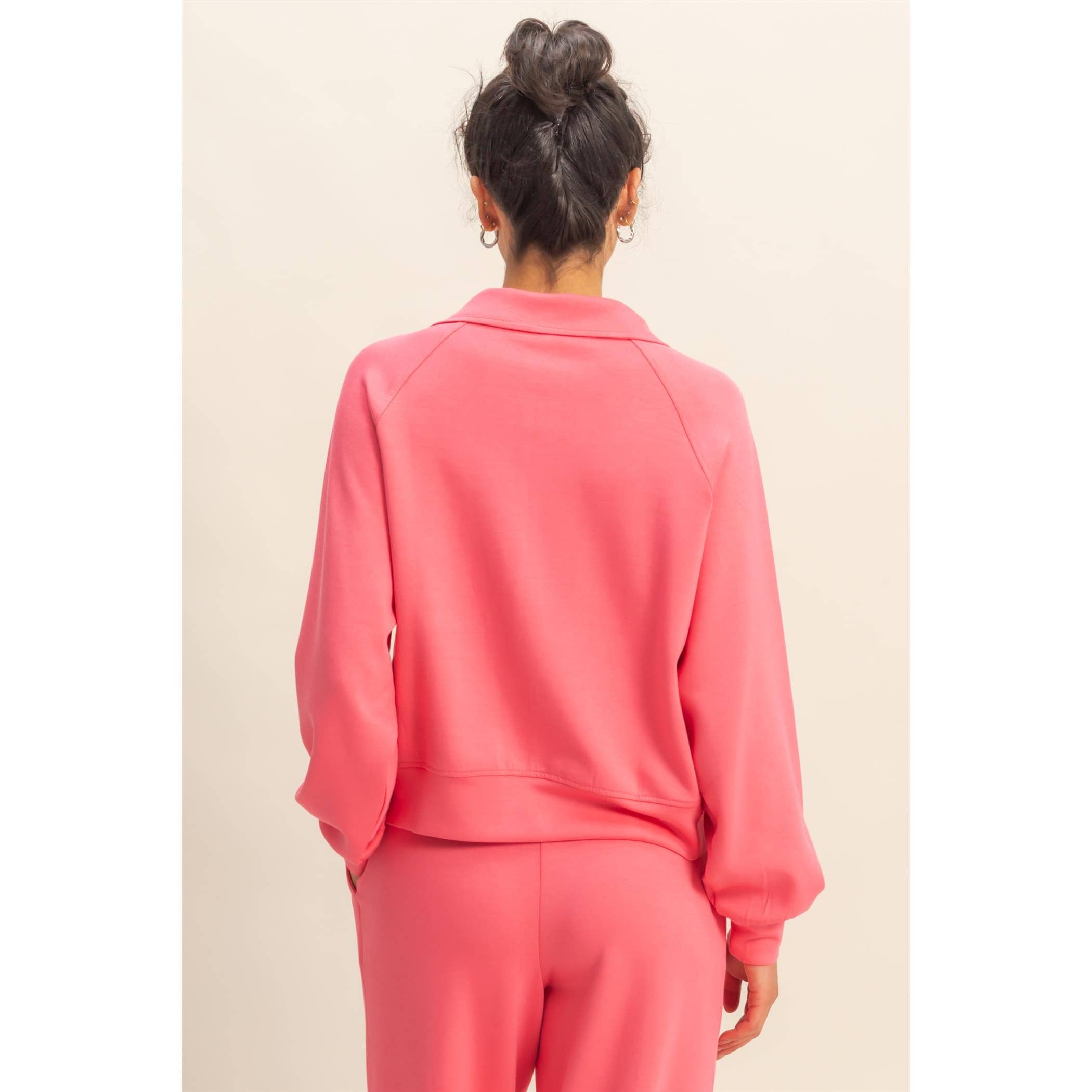 HYFVE – wholesale Jacket – Women's – Double Knit High Neck Long Sleeve Zippered Jacket20