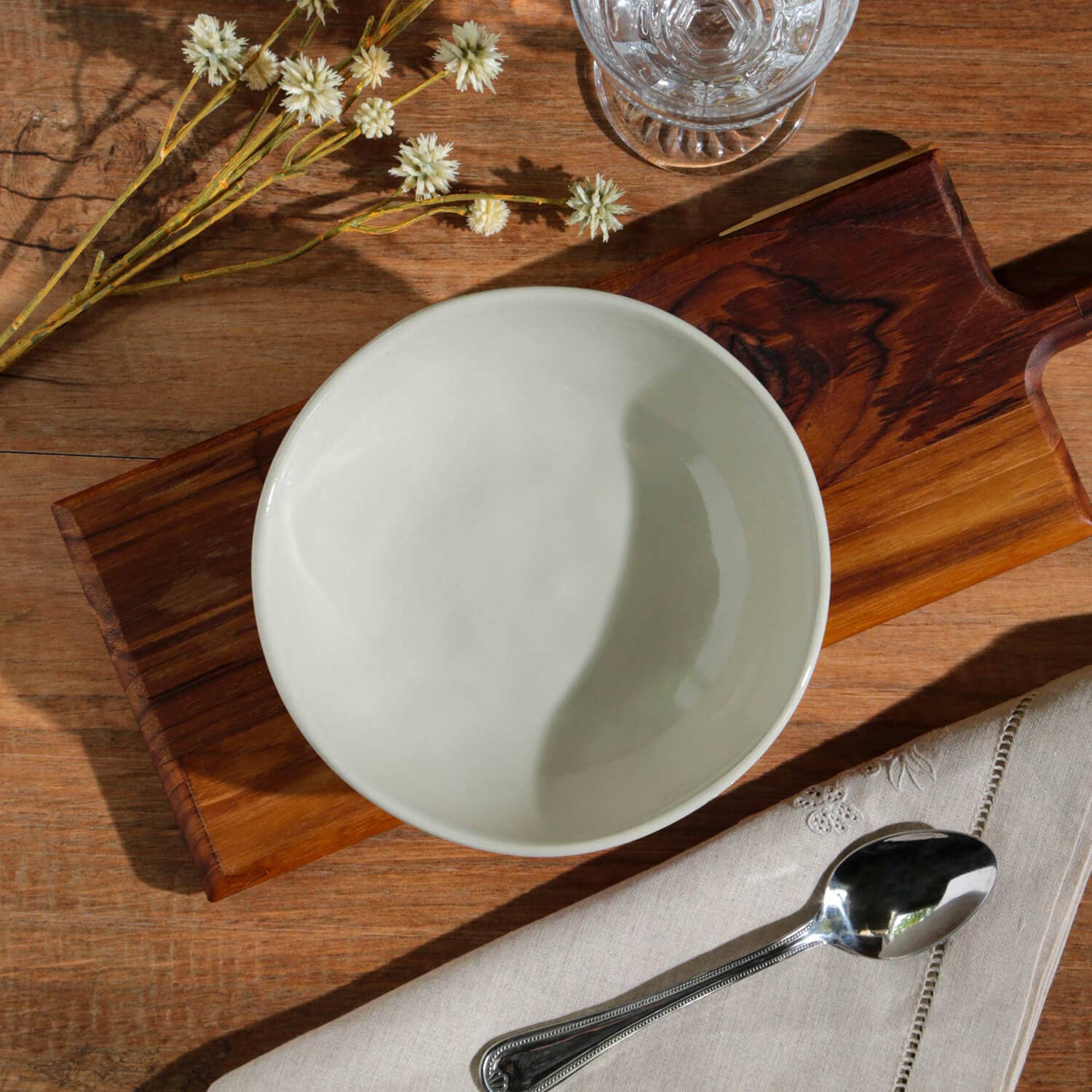 Ivoire Bol à céréales en grès 17,6 oz en vente sur Faire2