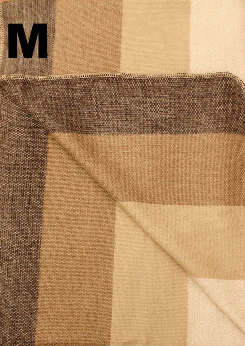 Choice Alpaca Products – wholesale Filtar – Alpacka Bed Filt - Randig33