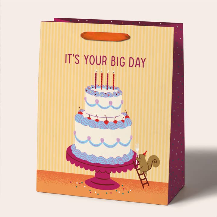 Sac cadeau pour gâteau « Grand Jour » pour la vente par Seltzer Goods