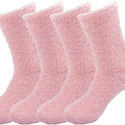 The Arinna Collection LLC - Wholesale Socks - Women's - White Fuzzy Fluffy Socks for Women