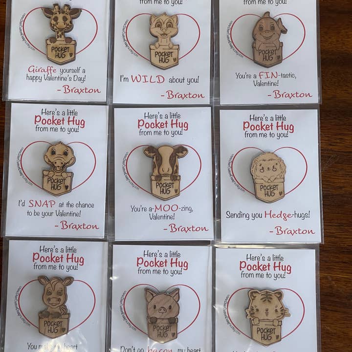 Deer Custom Designs - Wholesale Keepsake Coin/Token - Valentine's Day Pocket Hug