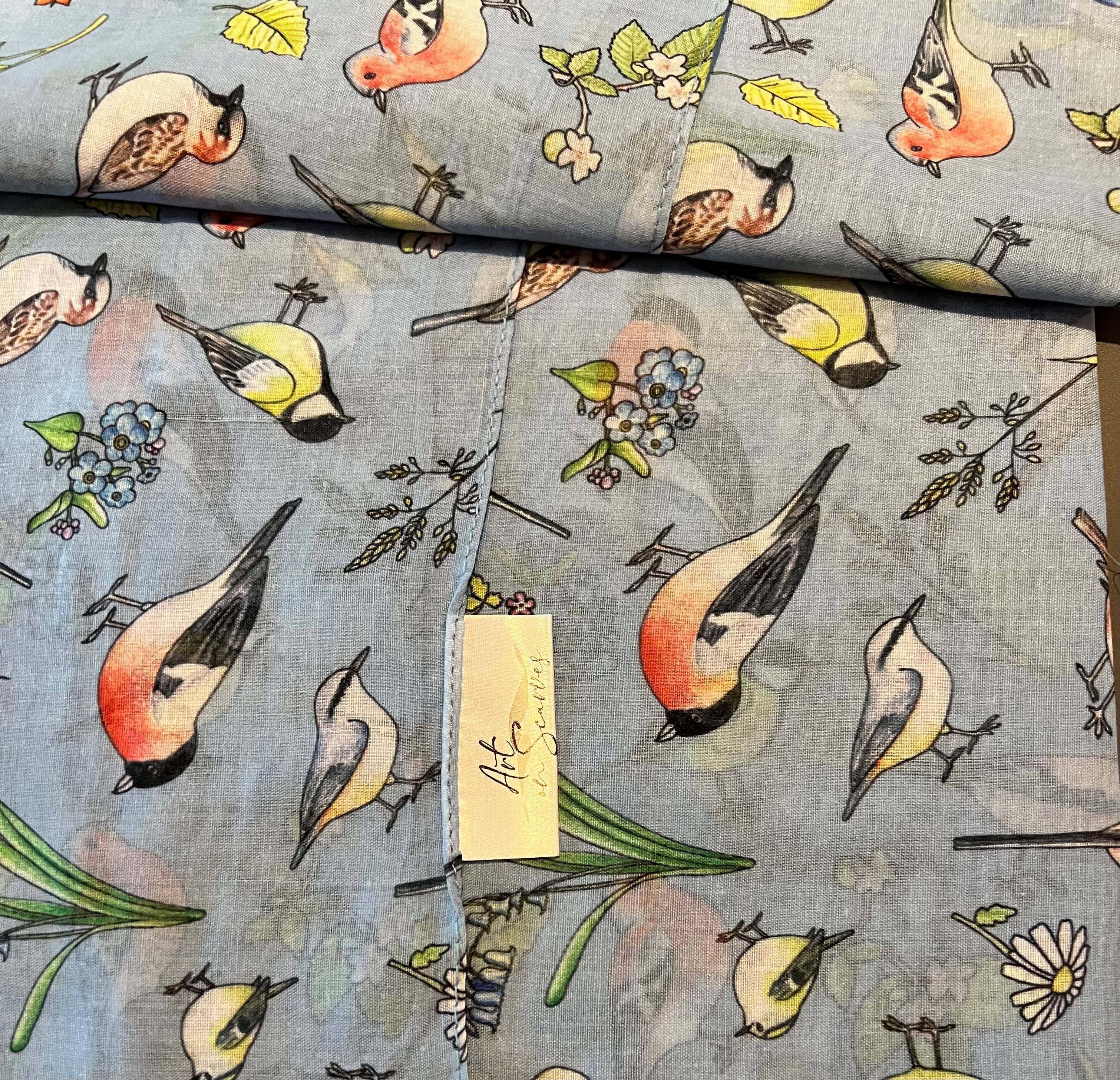 Art on Scarves – wholesale Scarf – Women's – Bottle Scarves, Recycled Plastic Bottles - British Birds 🐦5