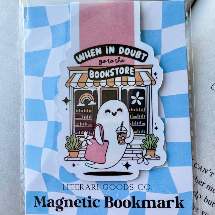 Literari Goods, Co | Book Themed Candles + Gifts - Wholesale Bookmark - Magnetic Bookmark - Bookstore Ghost1