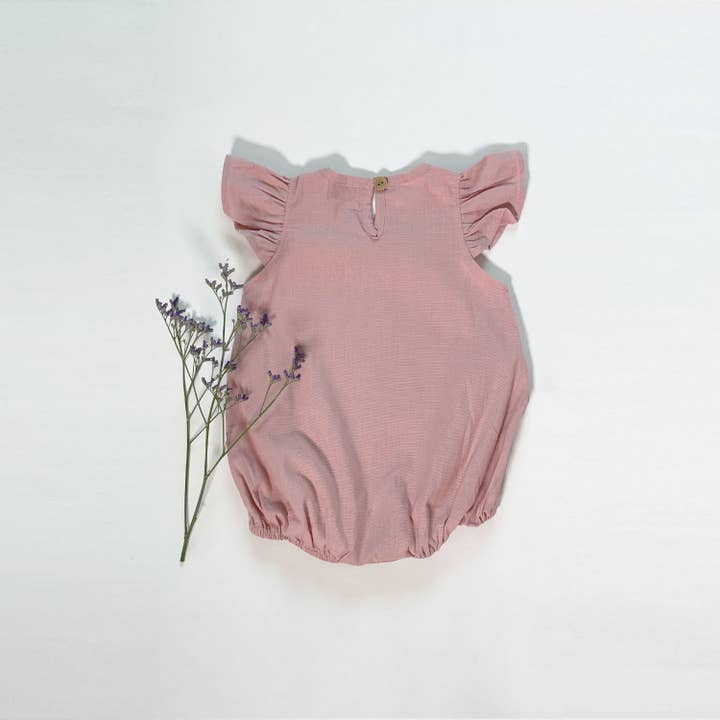 La Fillette Accessories - Wholesale Bodysuit (Non-Footed) - Baby - Wingarm bodysuit in dusky pink2