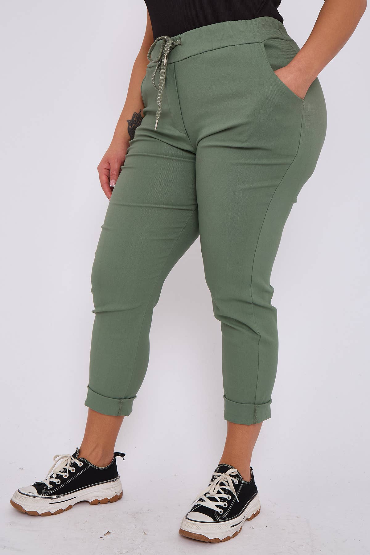 Superbia – Engroshandel Bukser - Dame – Premium bomuldsrige strækbare magiske bukser - Én størrelse UK 10-2021