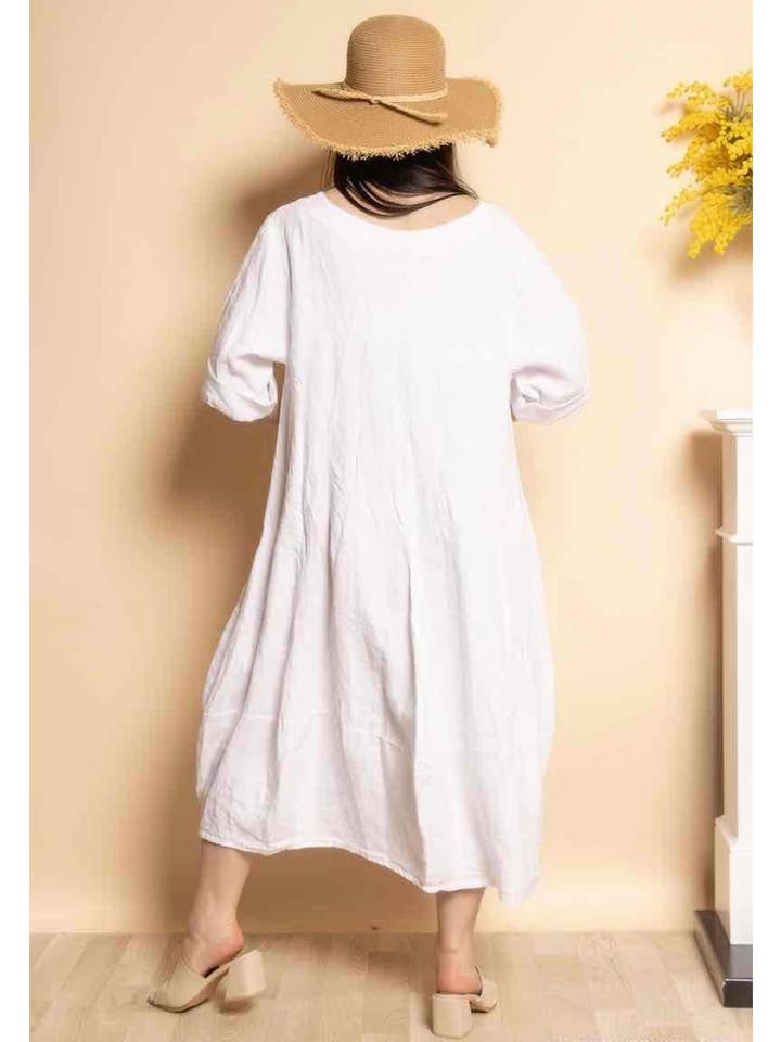 LINEN & COTTON HOUSE – wholesale Dress – Women's – 277 DRESS IN LINEN SPRING SUMMER CLOTHING9