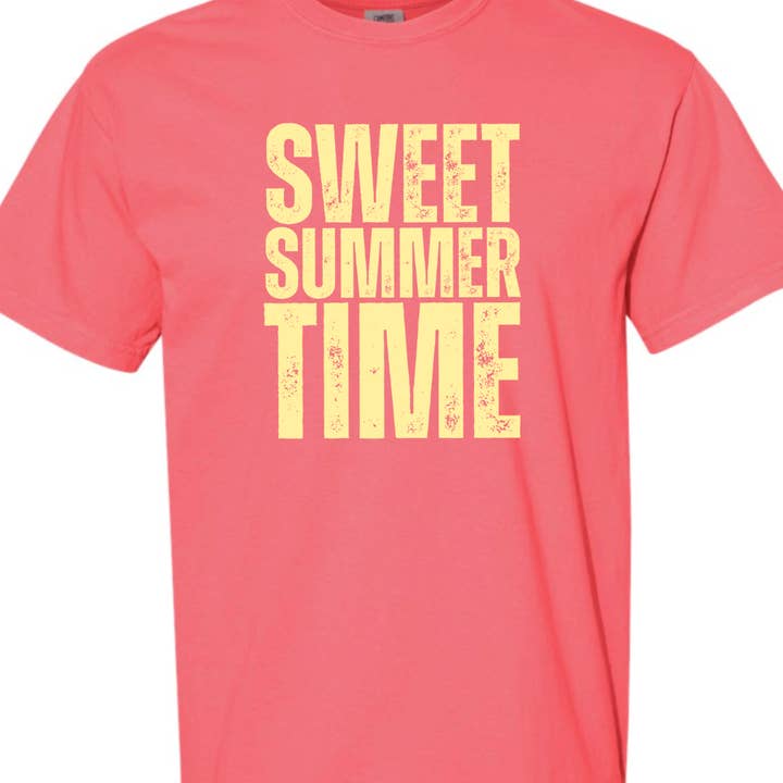 Kiki's Boutique - Wholesale Screen Printed T-Shirt - Women's - Sweet Summer Time Comfort Color Tee6