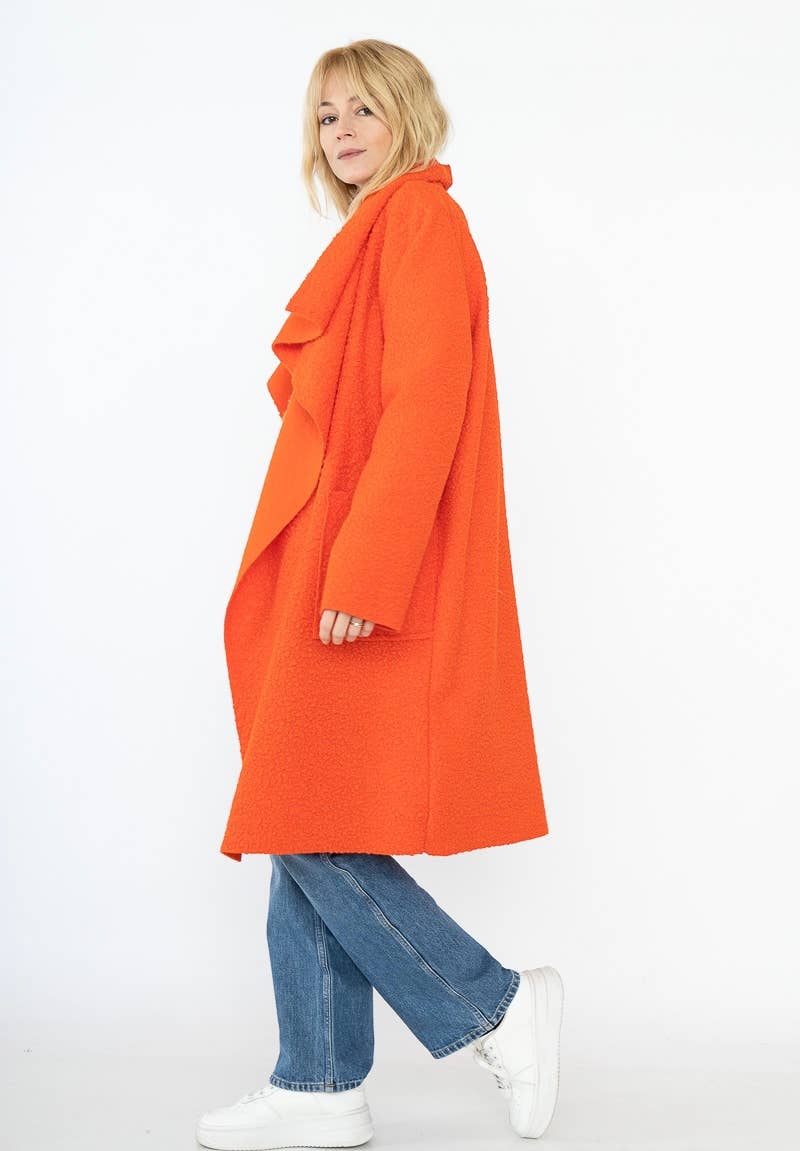 LINEN & COTTON HOUSE - Vente Manteau – femme - VESTE BOUCLETTE MATIERE RESPONSABLE + SIZE  35122 57