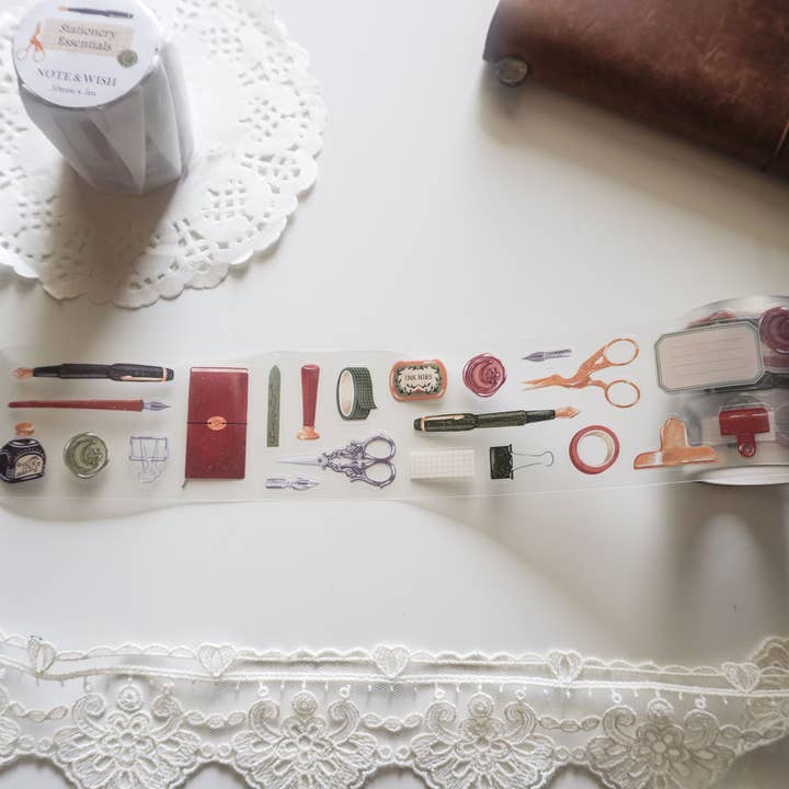 Note & Wish - Wholesale Tape - Stationery Essentials Pre-Cut PET Tape1