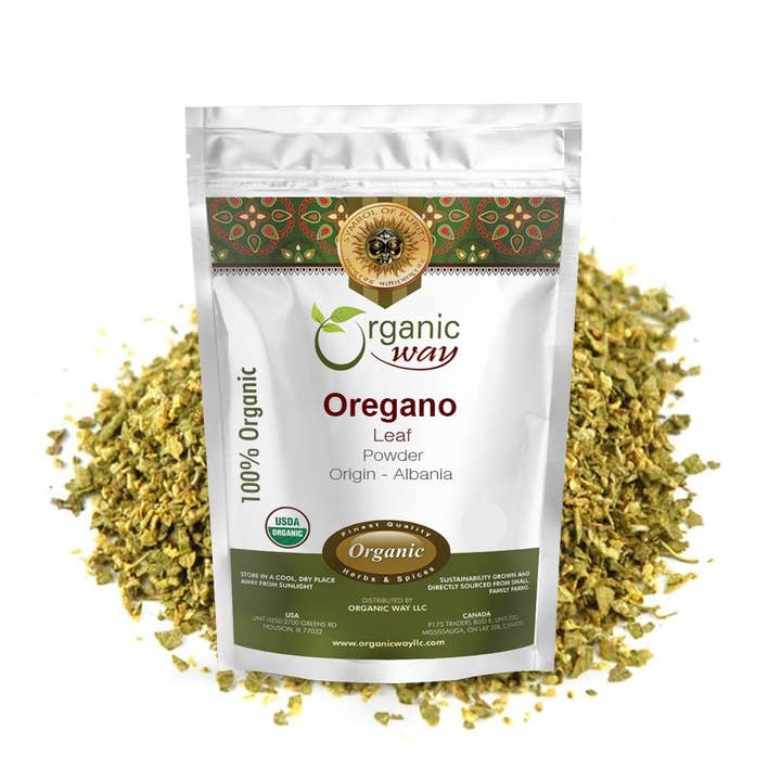 Dried Oregano Leaf Powder (Origanum Vulgare) - European Wild-Harvest | Vegan, Non GMO & Gluten Free | Origin - Albania for wholesale by Organic Way LLC