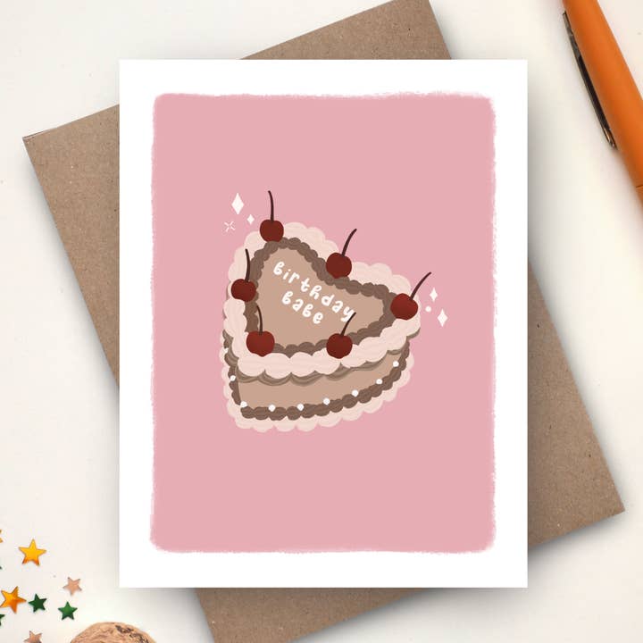 Birthday Babe Card for wholesale by Pockets of Paper