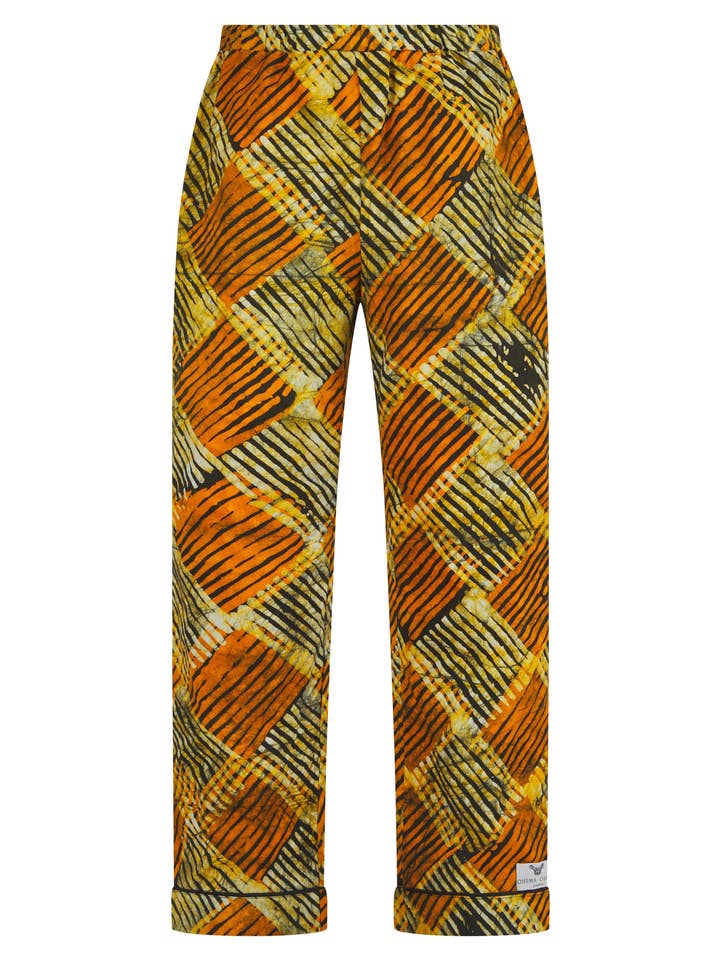 Herren-Pyjamahose mit afrikanischem Aufdruck für den Großhandel von Ohema Ohene