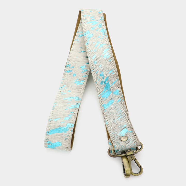 Sangle de sac en fourrure de veau véritable Paint Splash pour la vente par Sensibling Corp.