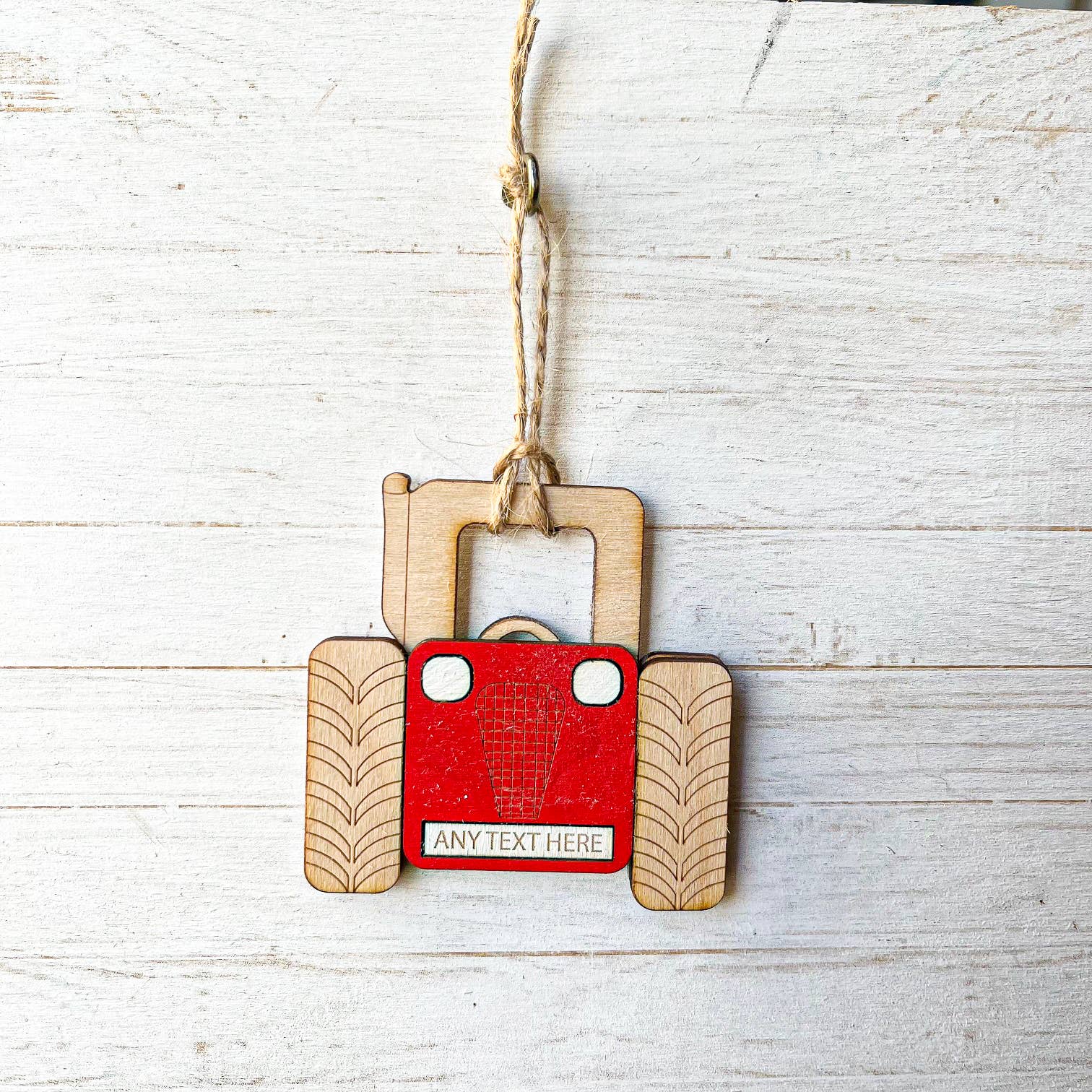 Gorgeous Little Bits Ltd – wholesale Ornament – Tractor Custom Engraved Location Hanging Decoration3