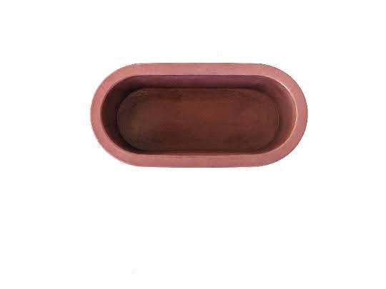 Wize Owl Concrete Candles & Designs - Wholesale Plant Pot - VW Bus Oval Red Concrete Succulent Inspirational Planter **Planter Only5