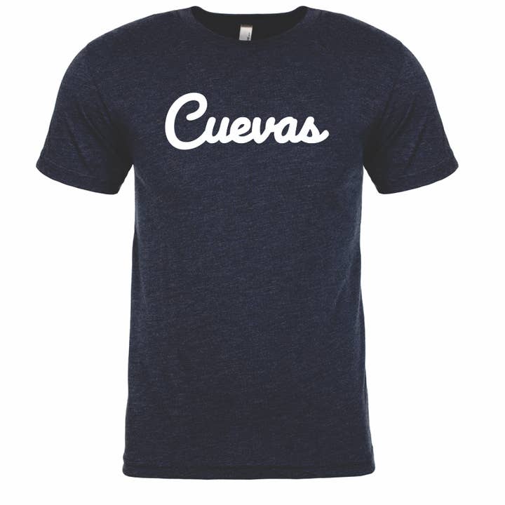 Cuevas Navy T-Shirt for wholesale by Cuevas Coffee Roasters