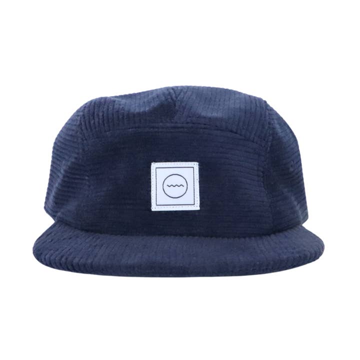 Corduroy Five-Panel Hat in Slate for wholesale by RAD RIVER CO.