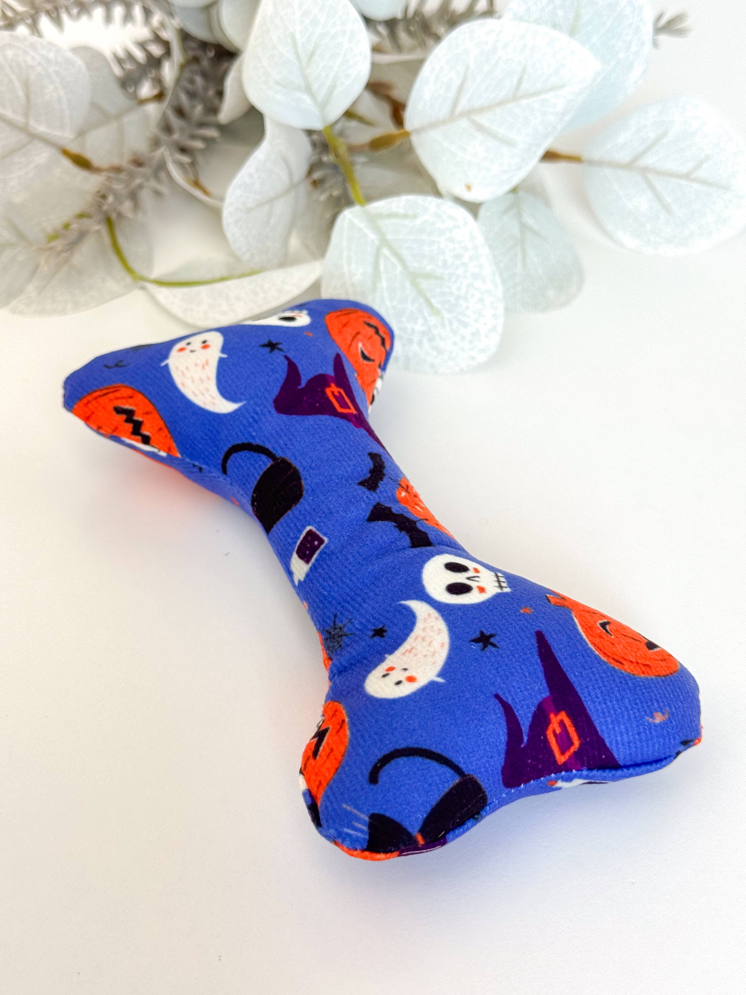 Doggotique – Peluche - Cão por atacado – Osso de pelúcia assustador, brinquedo para cães de Halloween,1