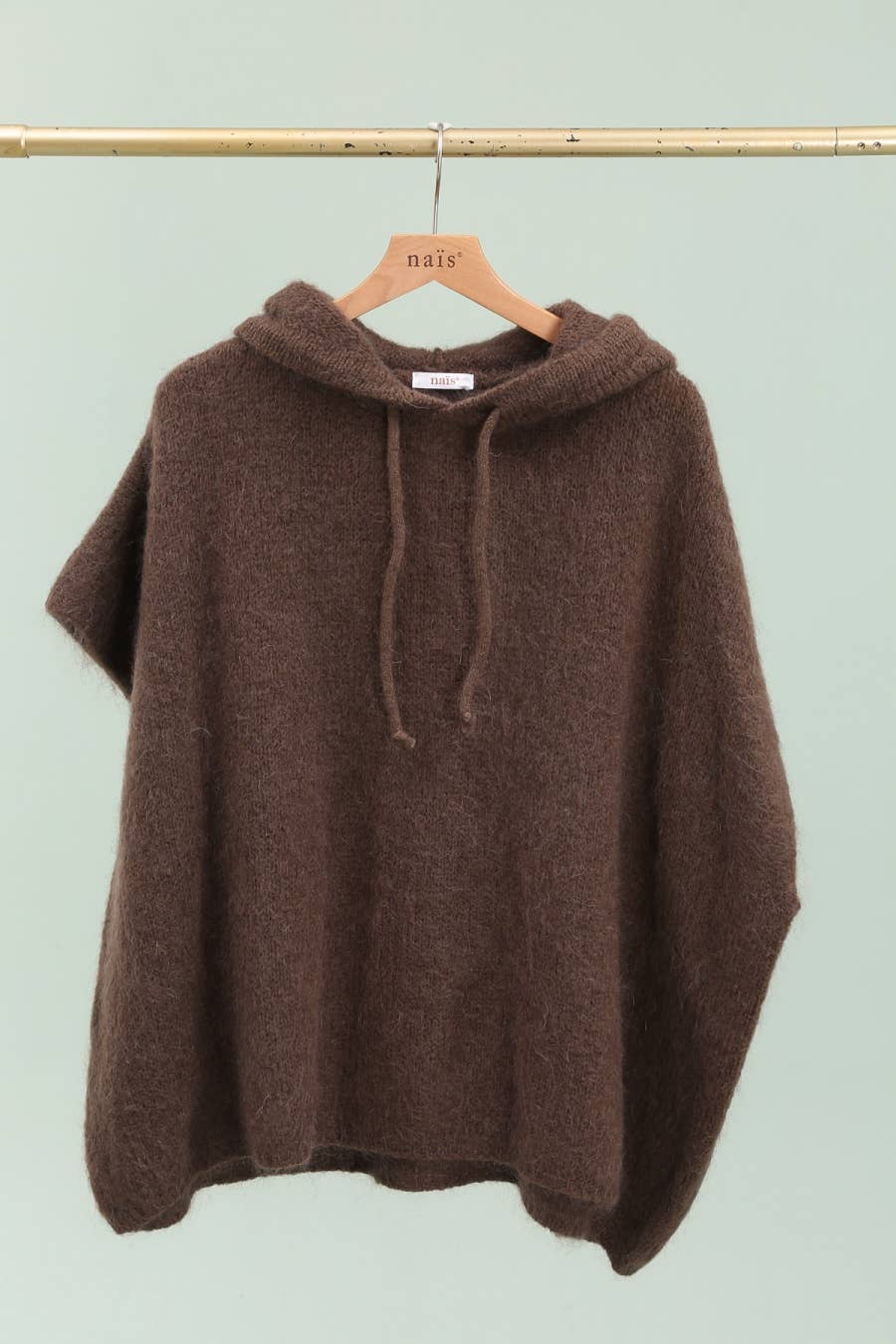 NAÏS PARIS - Wholesale Poncho - Women's - Mohair and wool hooded poncho sweater4