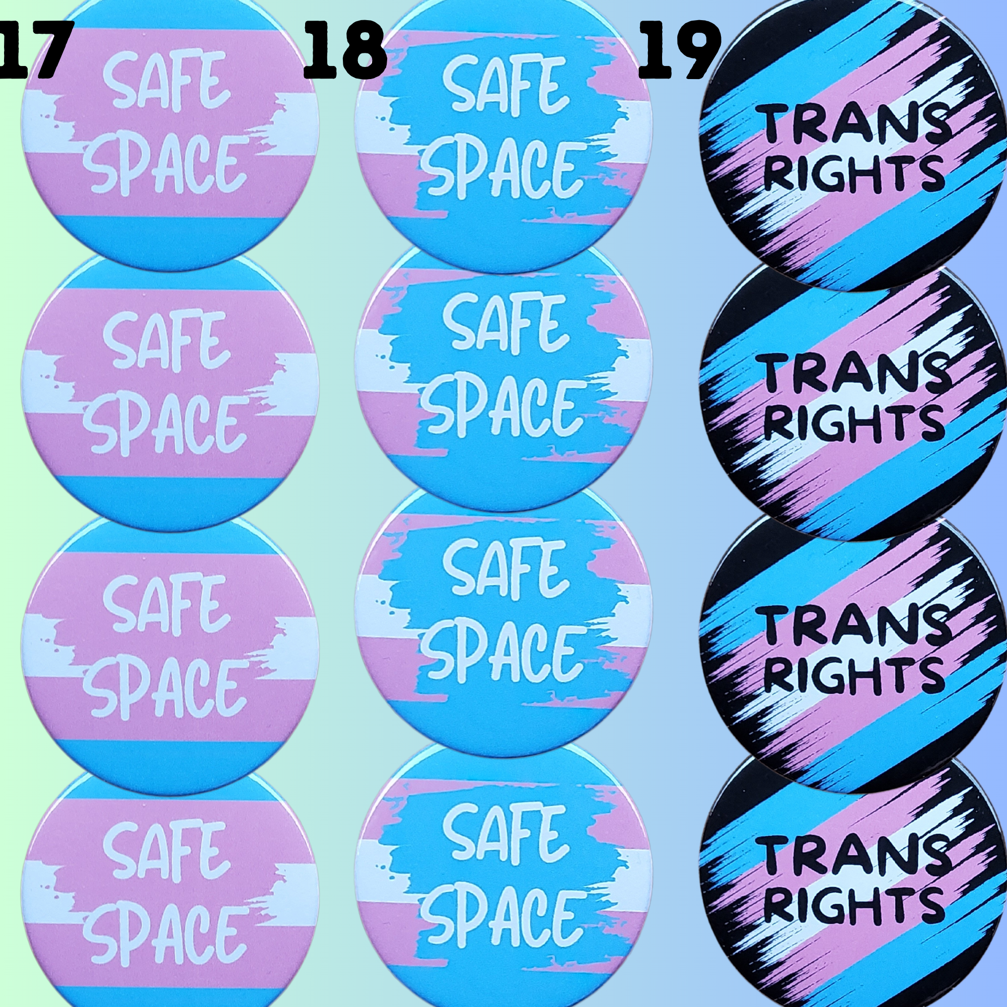 sent with Pride - Wholesale Lapel Pin/Button - Trans Badges Pride Transgender Pride Pin Badges7